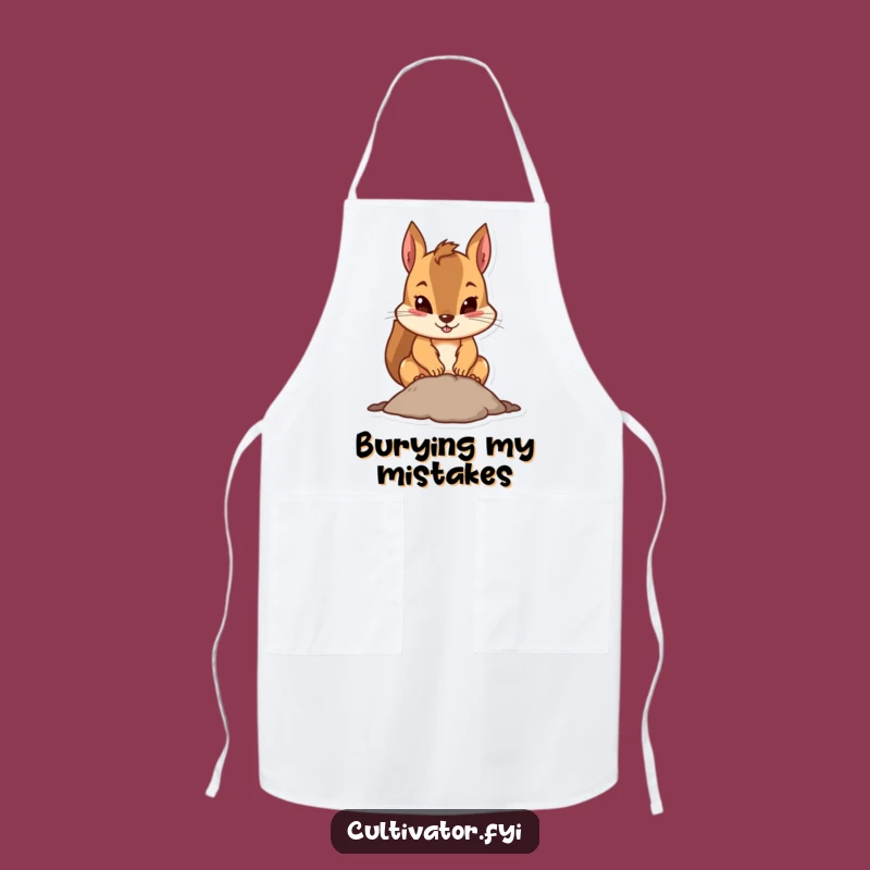 Funny Squirrel Apron: Practical Funny Gift for the Determined Cook