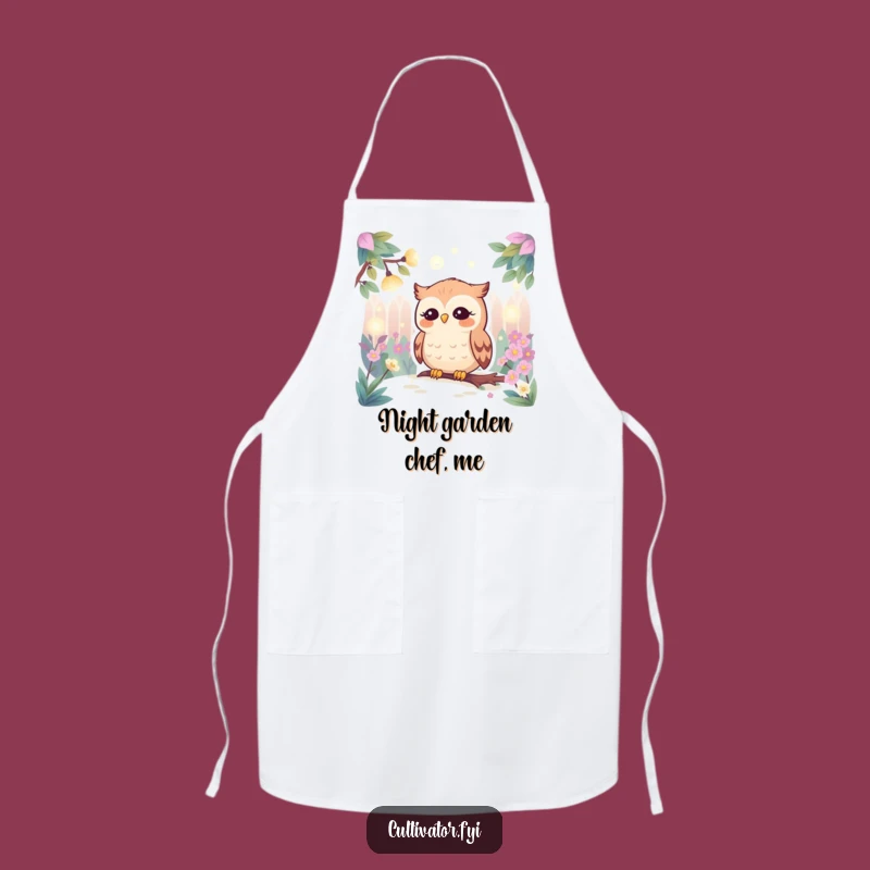 Funny Owl Garden Apron - Whimsical Kitchen Protection - Ideal Funny Gift