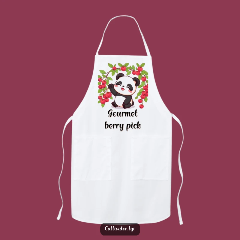 Funny Panda Berry Apron - Protect Your Clothes While Foraging!