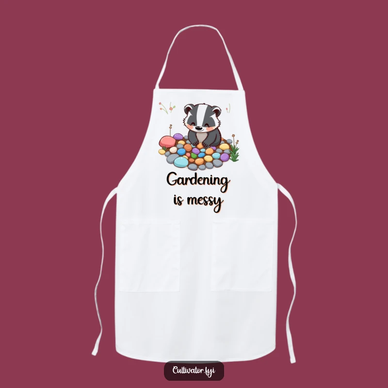 Funny Badger Garden Apron - Protect Your Clothes While Connecting with Nature