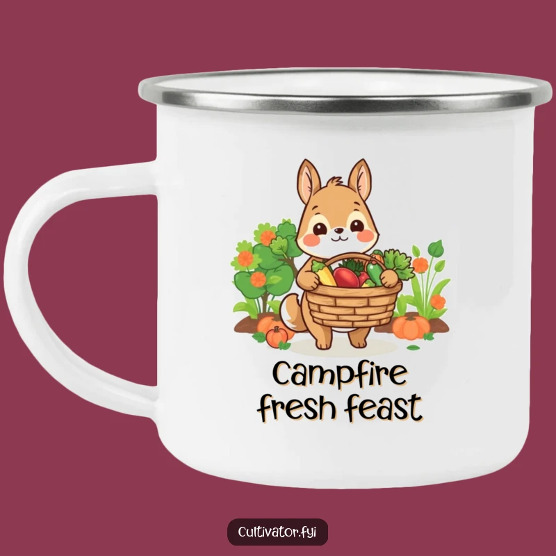 Funny Farmer Animal Camping Mug: Harvest Brew - Rugged Funny Gift