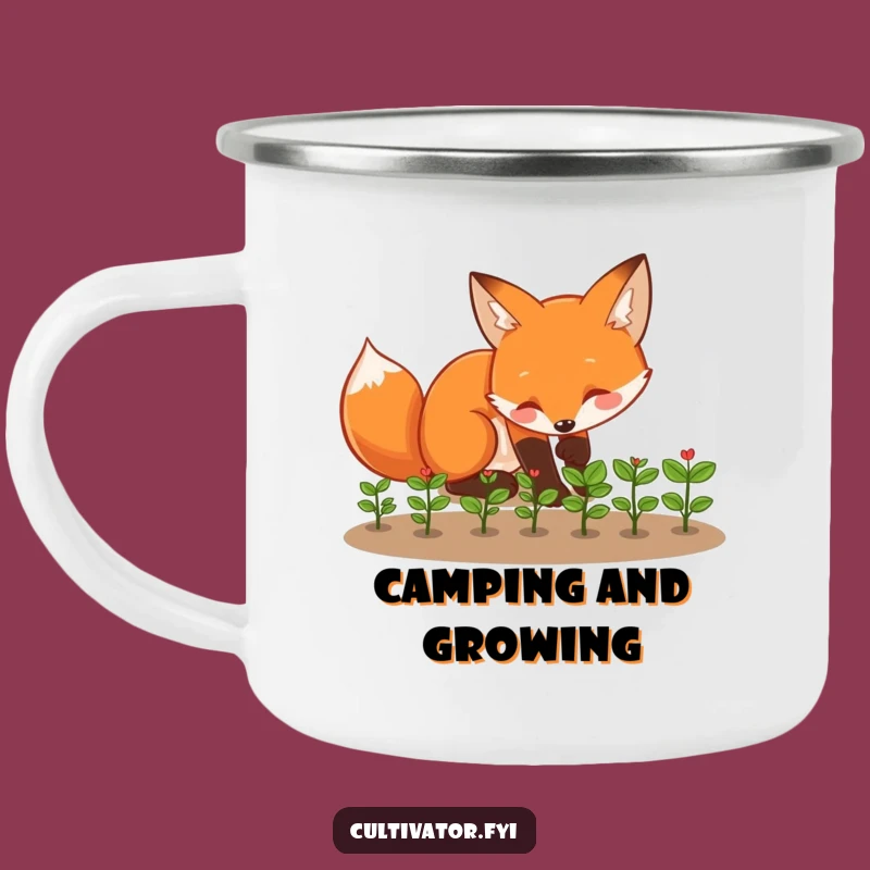Funny Fox Camping Mug - Outdoor Gardener's Pal, Durable Funny Gift