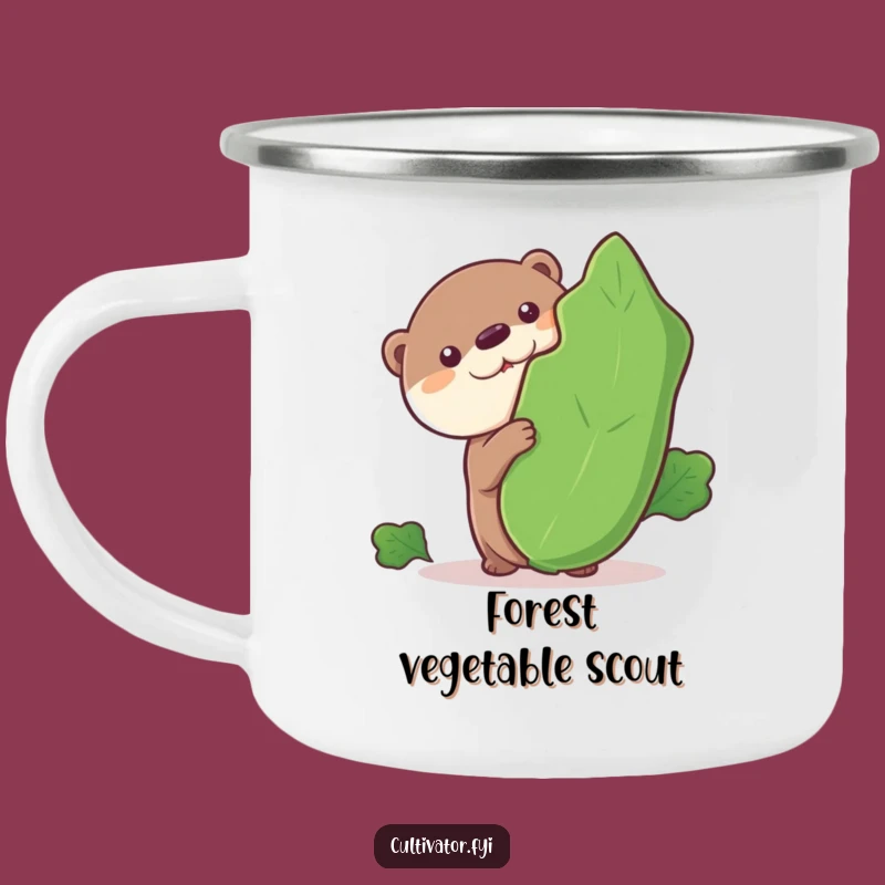 Funny Otter Camping Mug: Curious Explorer, Outdoor Fun, Hilarious Adventure Gift