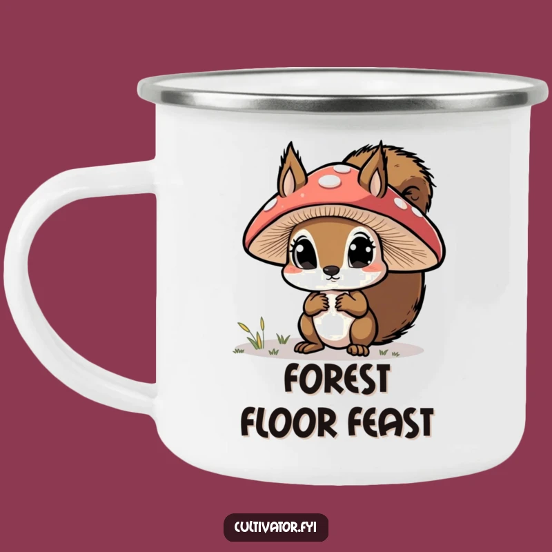 Funny Squirrel Explorer Camping Mug: Trail-Ready Wonder for Nature Lovers