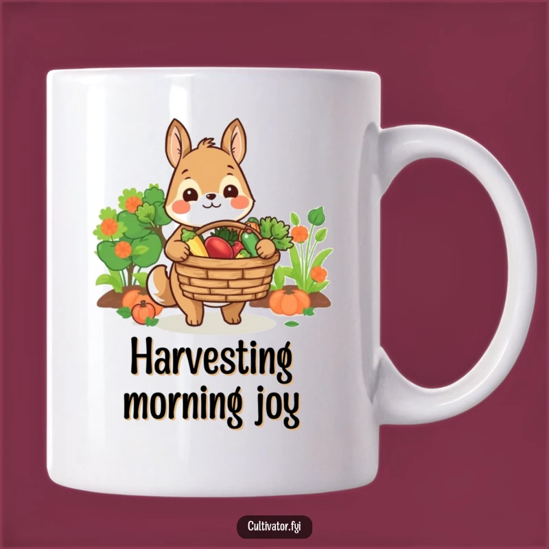 Funny Farmer Animal Mug: Harvest Smile - Perfect Funny Gift