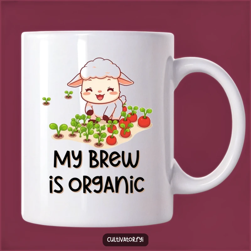 Funny Sheep Vegetable Mug: Hilarious Gardener's Delight Gift