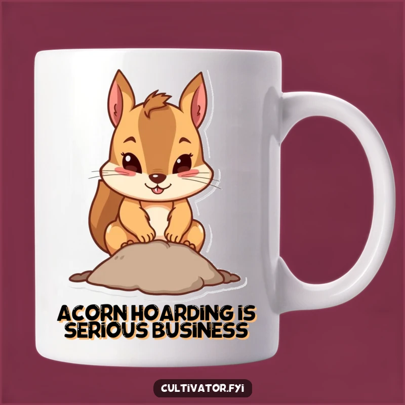 Funny Squirrel Digging Mug: The Perfect Funny Gift for Determined Diggers