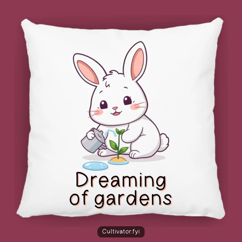 Cozy Funny Rabbit Plant Pillow: Cuddle Up with Garden Cheer