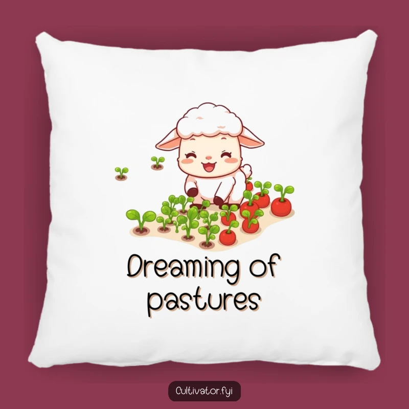 Funny Sheep Vegetable Pillow: Cozy Comfort for Gardeners