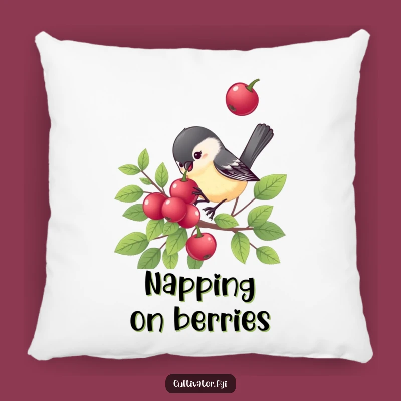 Funny Chickadee Pillow: Cozy Comfort, Cheerful Bird, Perfect Funny Gift for Softness