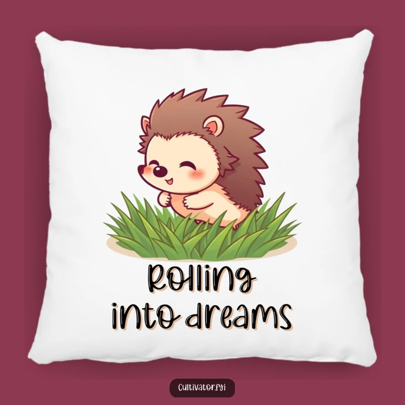 Funny Hedgehog Roll Pillow: Cozy Giggling Friend Cushion, Cute Funny Gift!