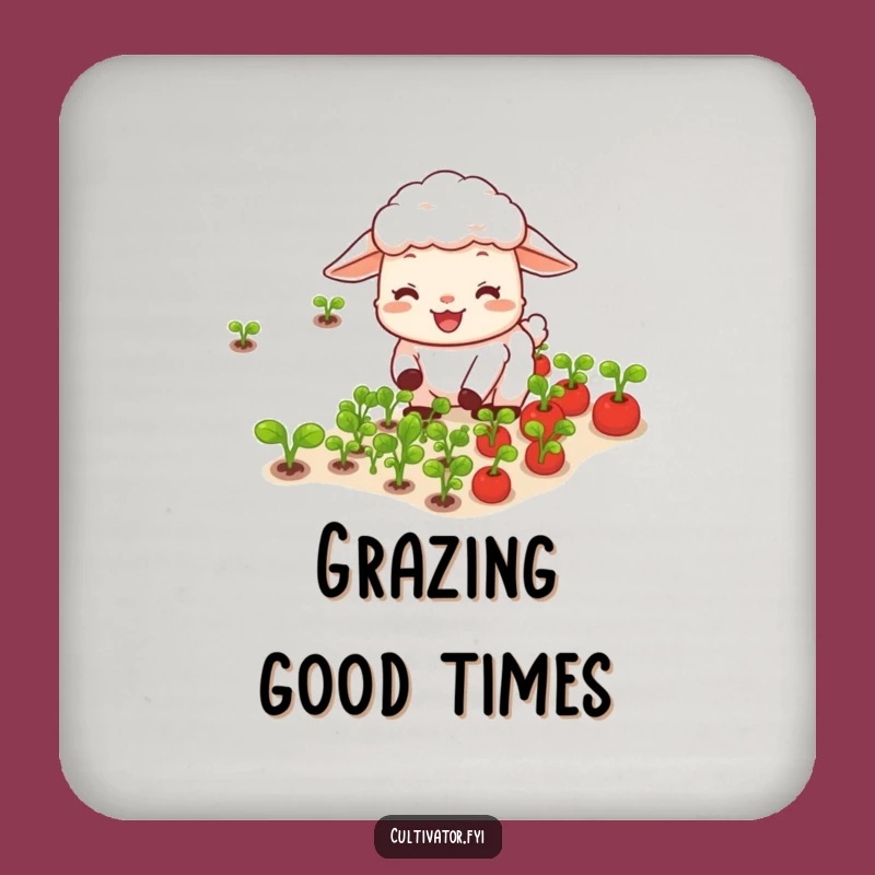 Funny Sheep Vegetable Coasters: Protect Surfaces with Farm Flair