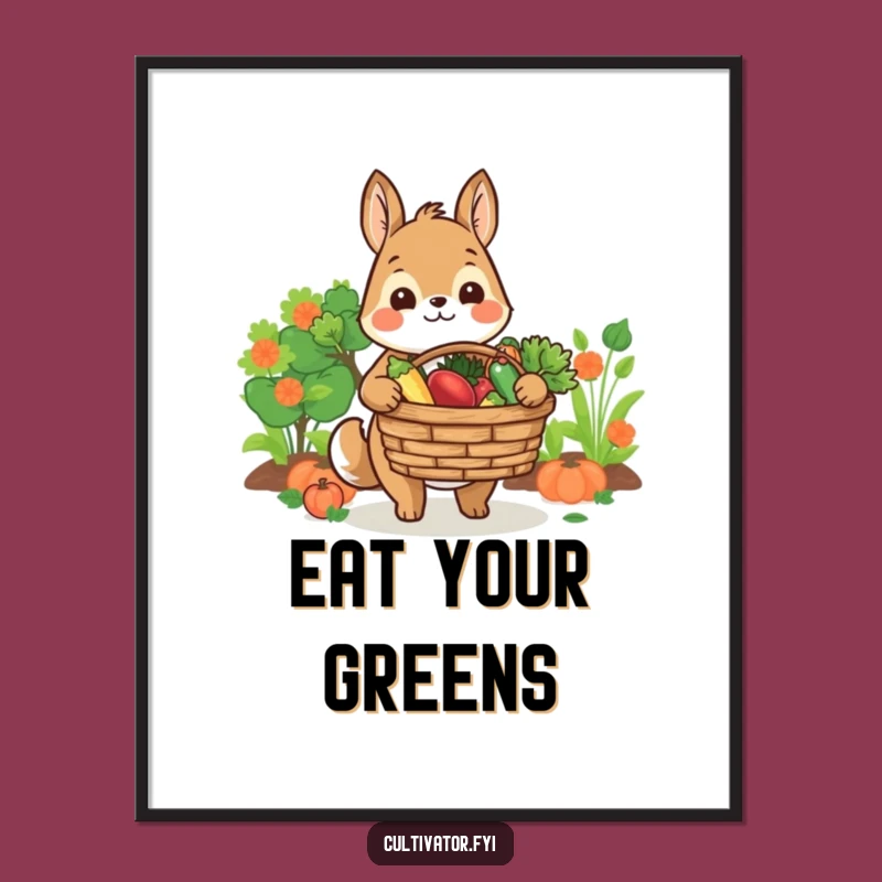 Funny Farmer Animal Poster: Harvest Bounty Art - Unique Funny Gift