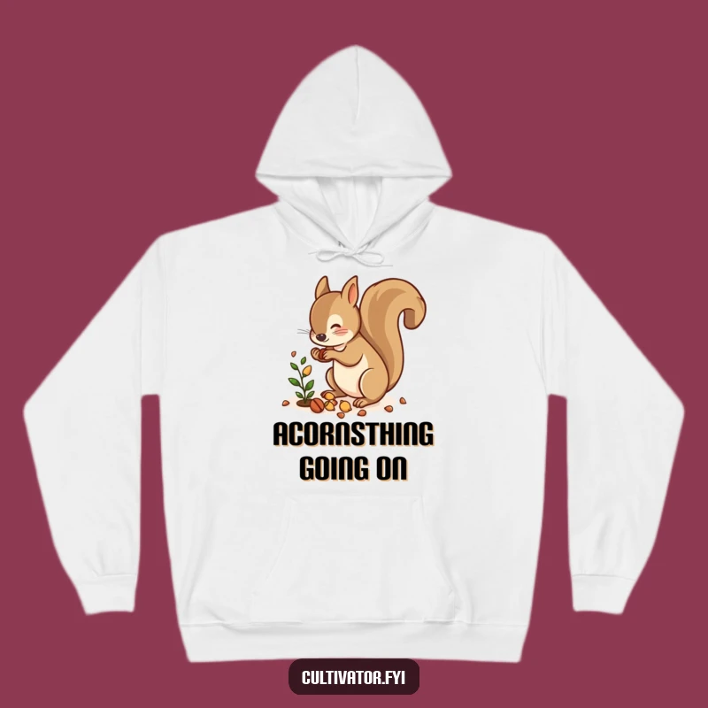 Cozy Funny Squirrel Nut Scatter Hoodie: Stay Warm with Woodland Fun