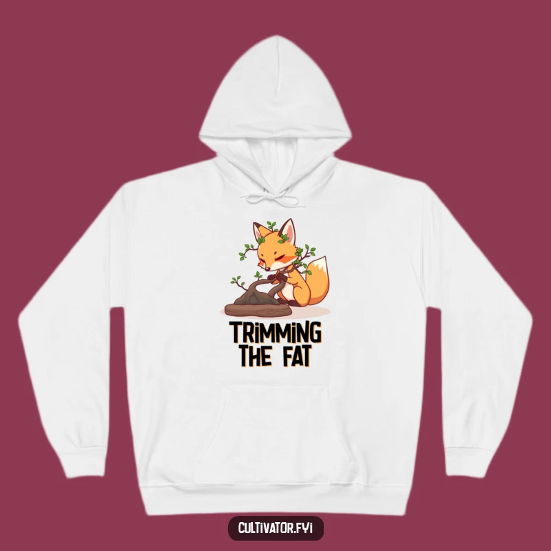 Cozy Funny Fox Bonsai Hoodie: Warm Comfort for Mindful Souls