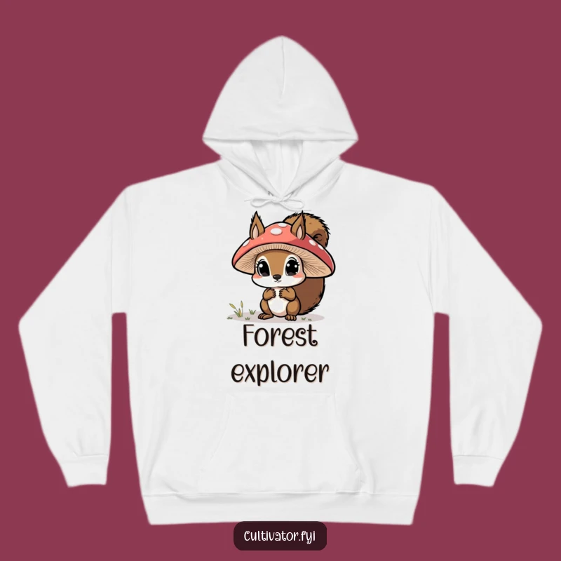 Cozy Funny Squirrel Explorer Hoodie: Warmth and Wonder for Nature Fans