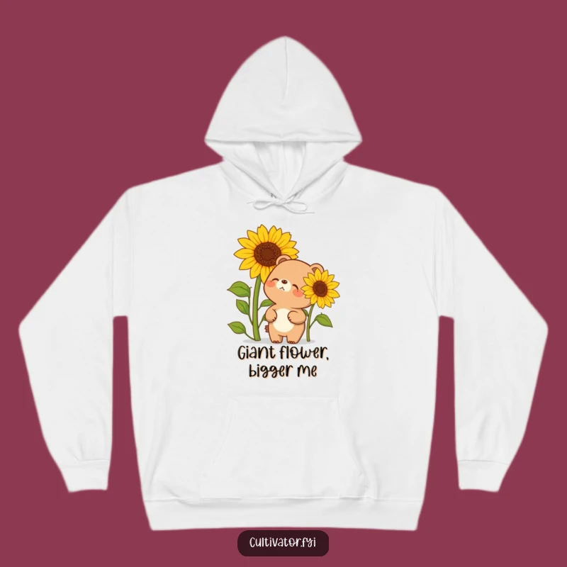 Cozy Funny Giggling Bear Hoodie - Warm Nature Humor Gift for Chilly Days