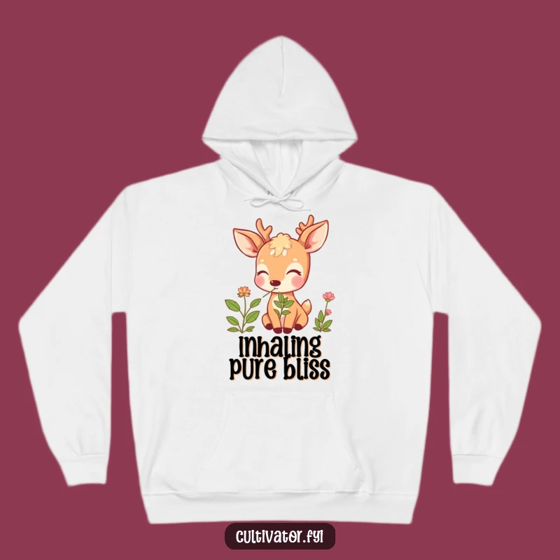 Funny Deer Herb Hoodie: Cozy Animal Lover Sweatshirt, Fantastic Funny Gift