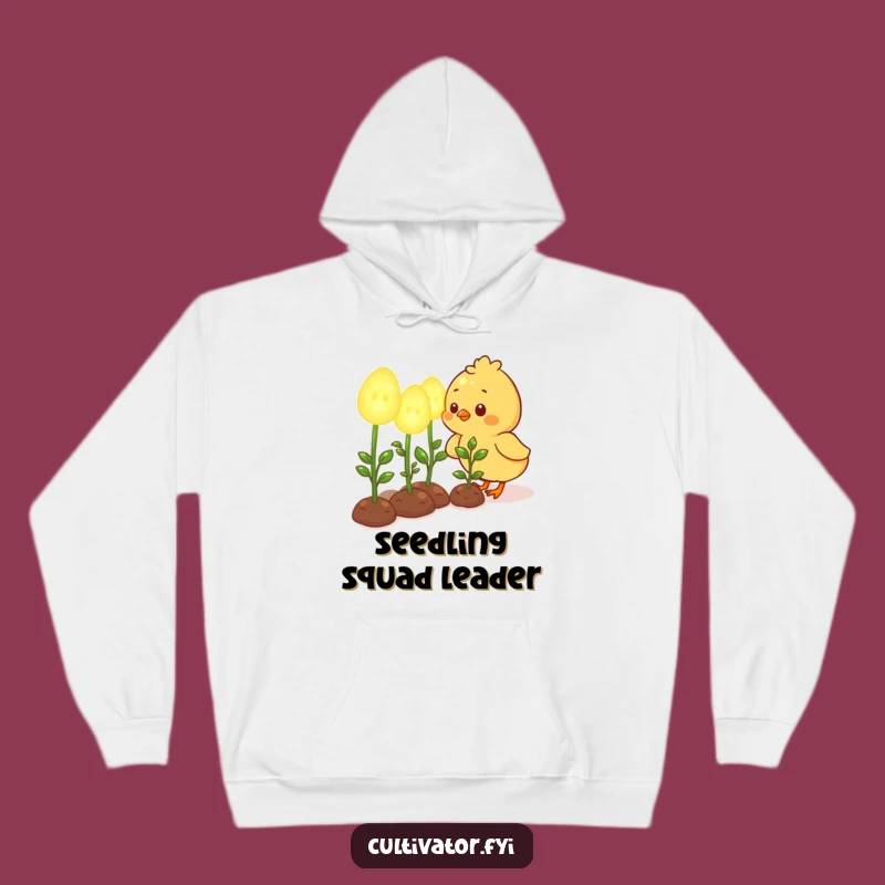 Funny Chick Glowing Garden Hoodie - Cozy and Adorable Gift