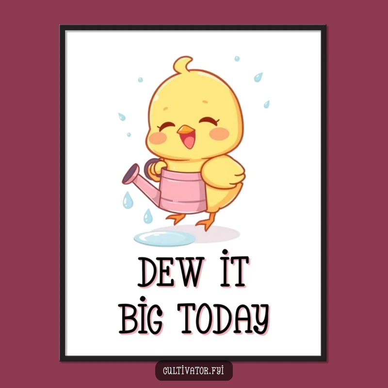 Funny Free Printable Wall Art: Dewdrop Dreams, Hilarious Downloadable Decor!