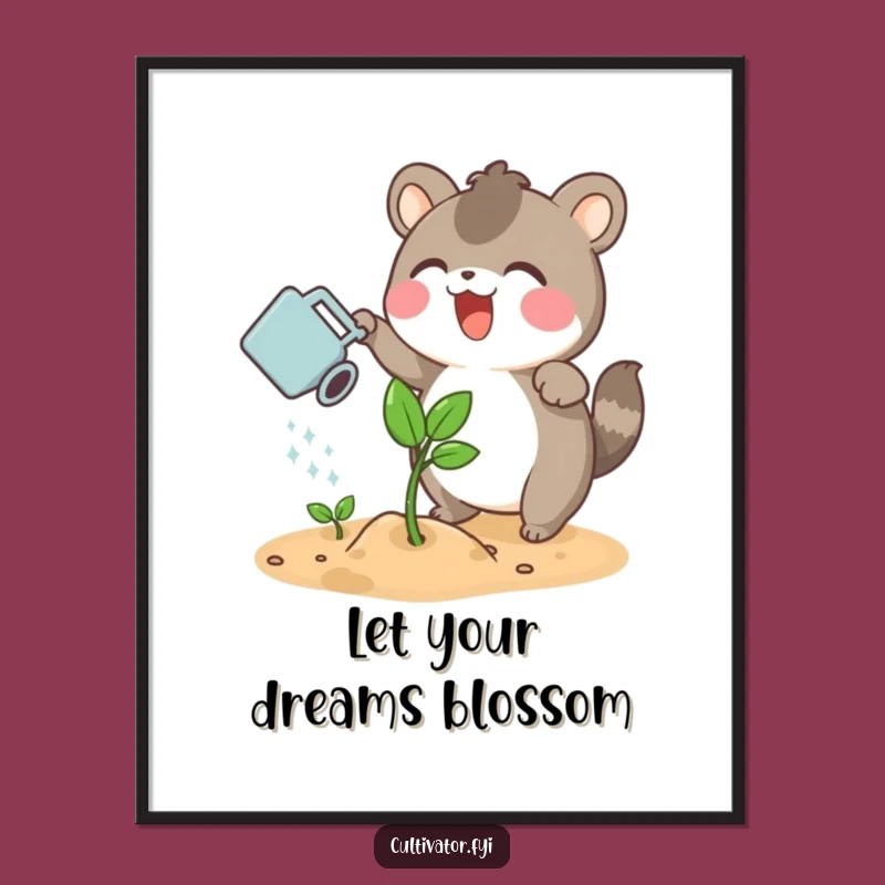 Funny Free Printable Wall Art: Happy Gardener Downloadable Art