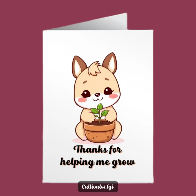 Funny Free Printable Thank You Card: Planting Thanks Downloadable Gift