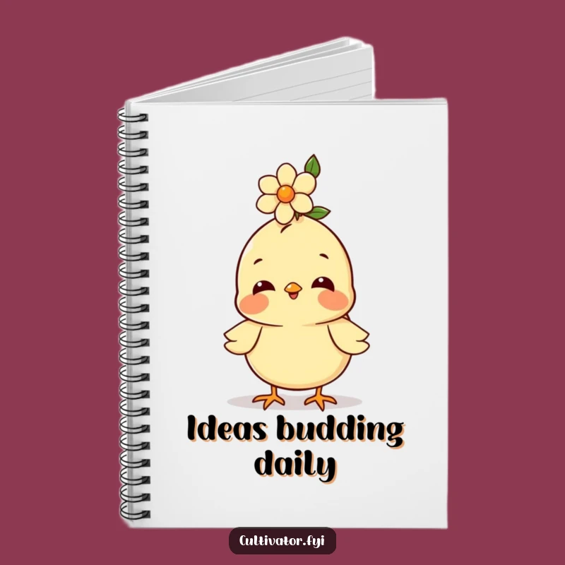 Funny Chick Notebook: Happy Thoughts, Floral Notes, Hilarious Journal Gift