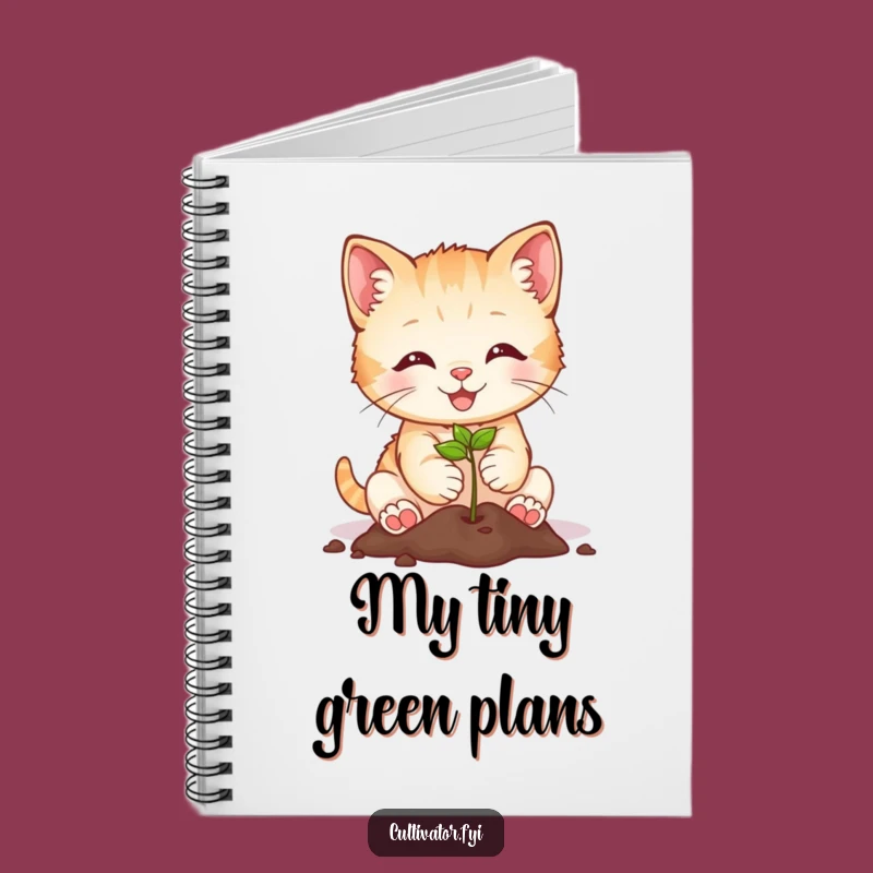 Funny Kitten Planting Notebook: Journal Your Ideas with Hilarious Gardening Inspiration