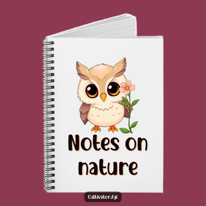 Funny Owl Notebook - Curious Mind's Journal, Inspiring Funny Gift