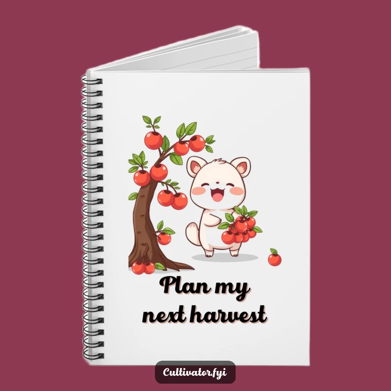 Funny Fruit Harvester Notebook: Joyful Animal Funny Gift for Garden Plans