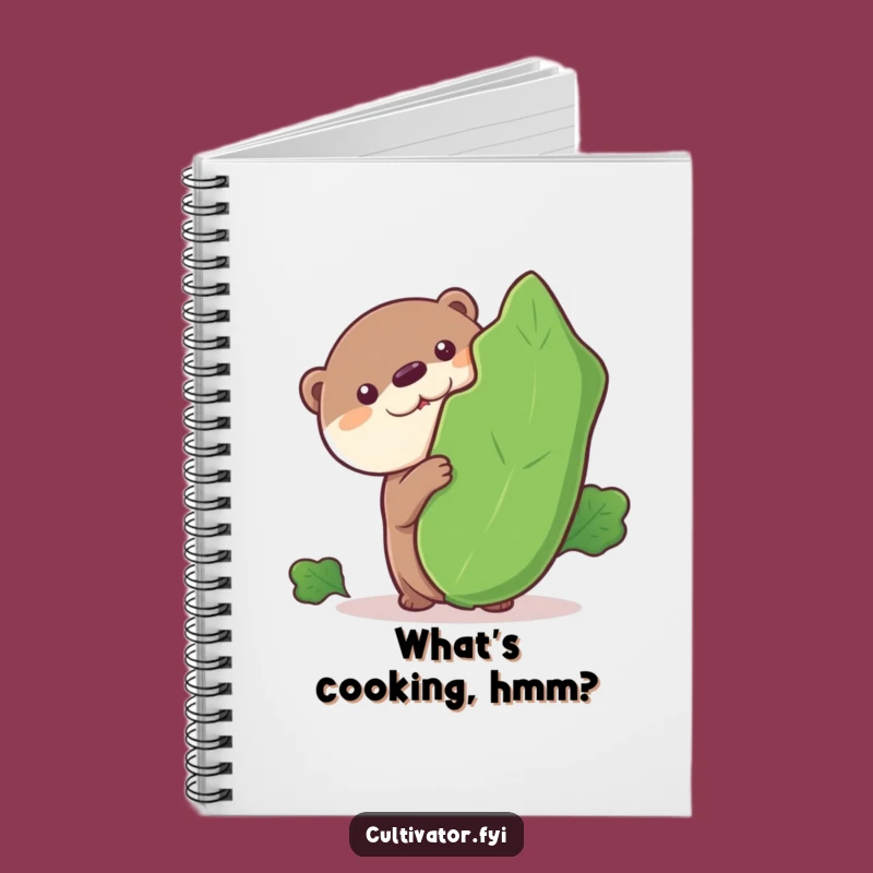 Funny Otter Notebook: Curious Thoughts, Veggie Inspiration, Hilarious Journal Gift