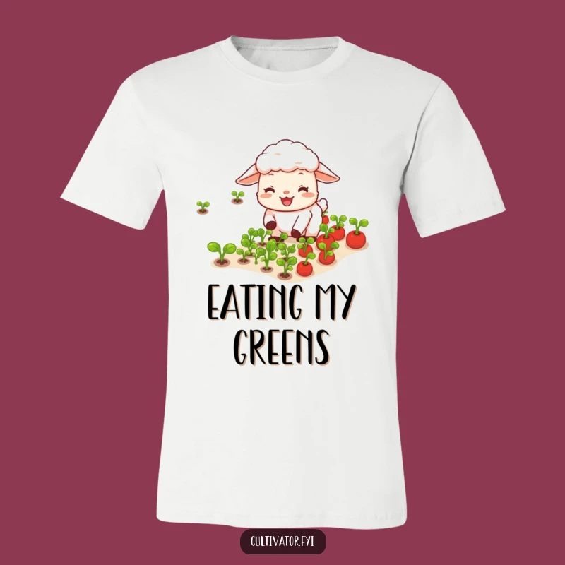 Funny Sheep Vegetable T-Shirt: Wear Your Garden Joy