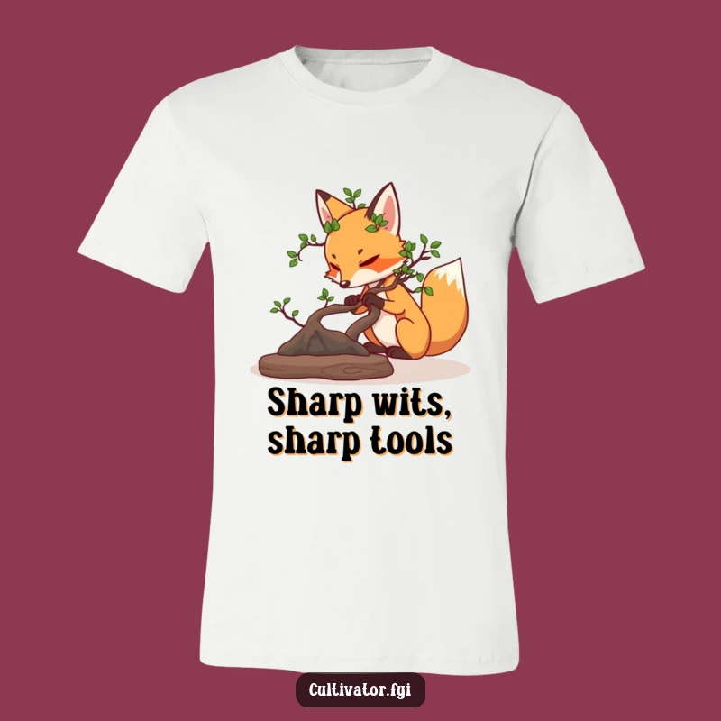 Funny Fox Bonsai T-Shirt: Wear Your Zen Garden Style