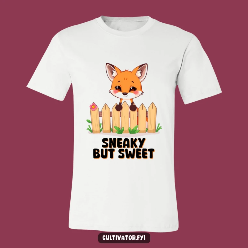 Funny Fox Garden Adventure T-Shirt - Hilarious Wearable Art, Great Funny Gift!