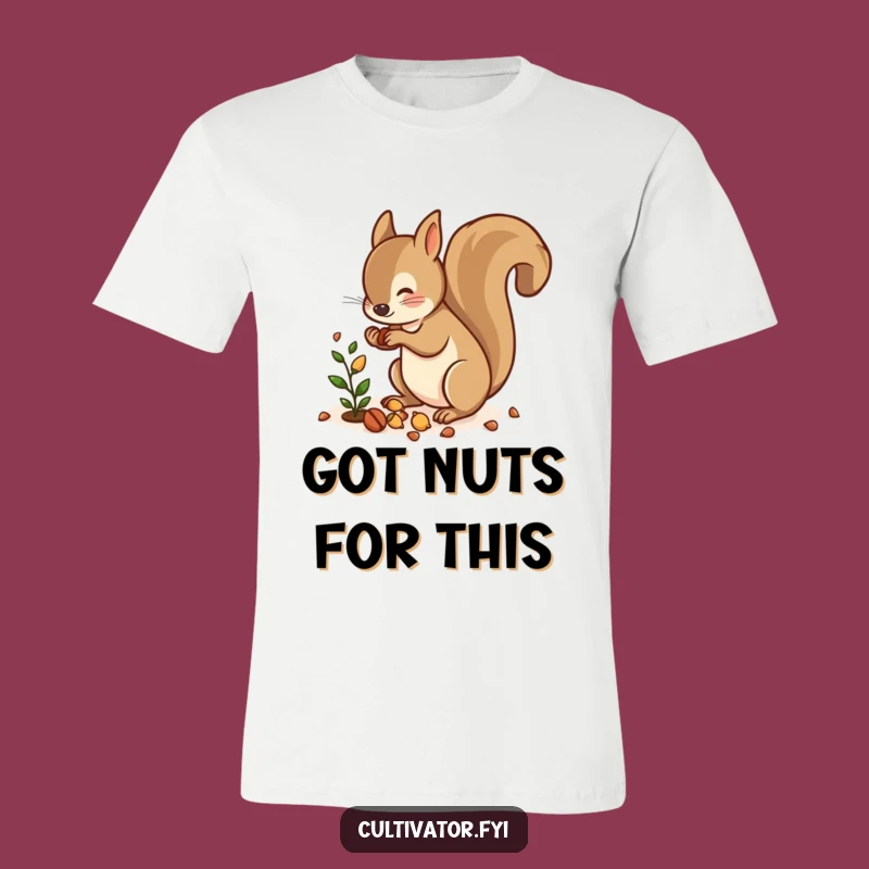 Funny Squirrel Nut Scatter T-Shirt: Wear Your Wild Side