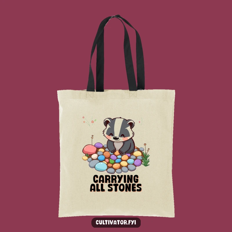 Funny Badger Garden Tote Bag - Carry Your Love for Nature and Art