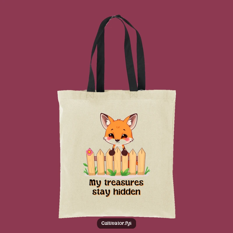 Funny Fox Garden Tote Bag - Carry Your Essentials with Playful Style, Funny Gift!