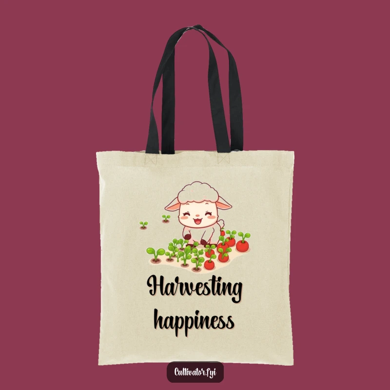 Funny Sheep Vegetable Tote: Carry Your Bounty & Smiles